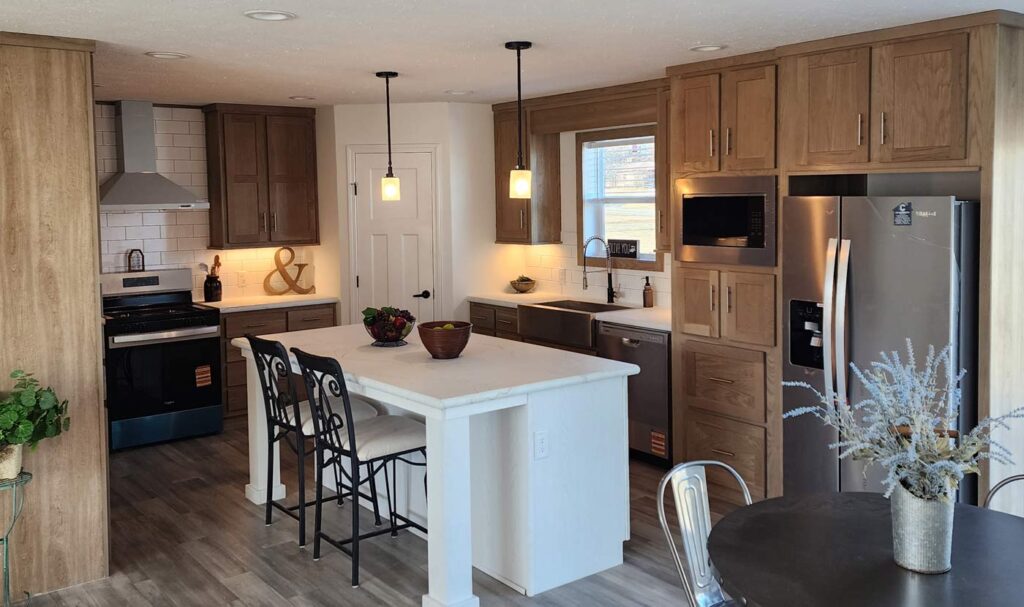 cedar hill homes kitchen model island